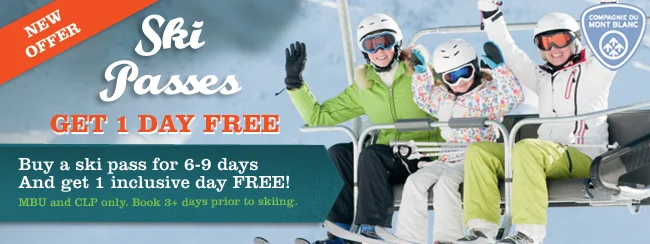 Chamonix lift pass offer - get one day free