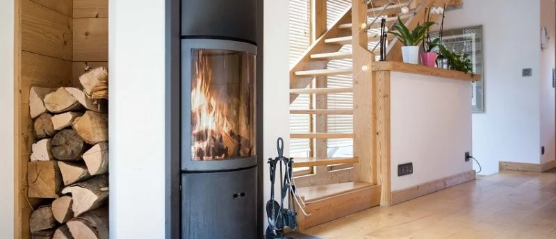 eden log fire in chamonix