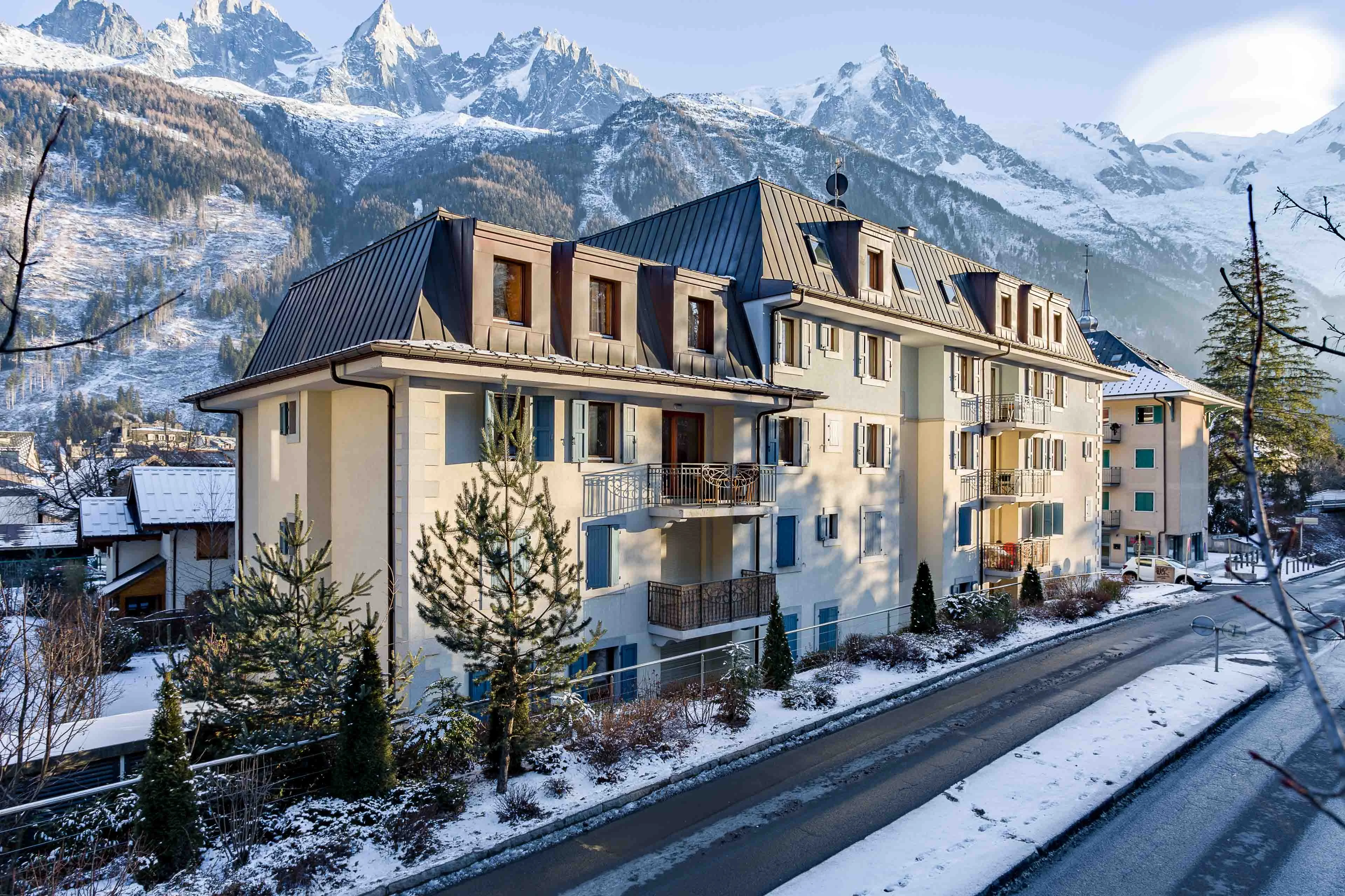 Résidence Le Paradis enneigée en hiver