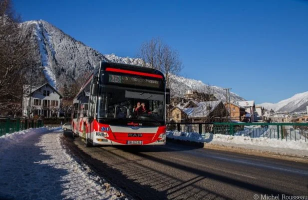 bus hiver à Chamonix