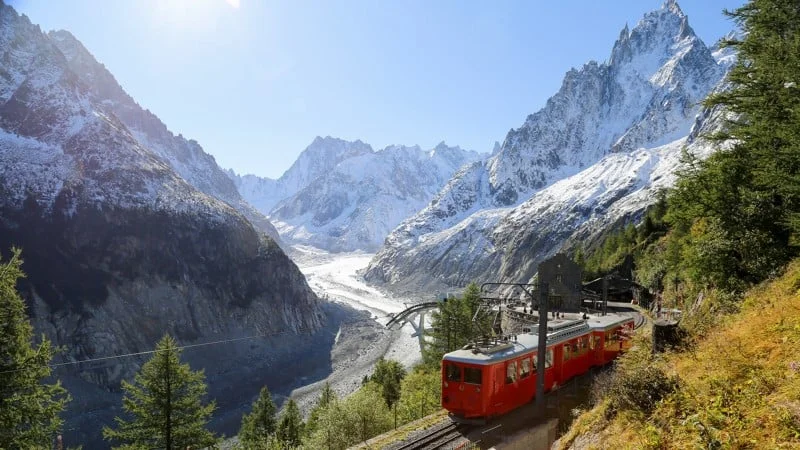 Montenvers Train in Chamonix allowing pets