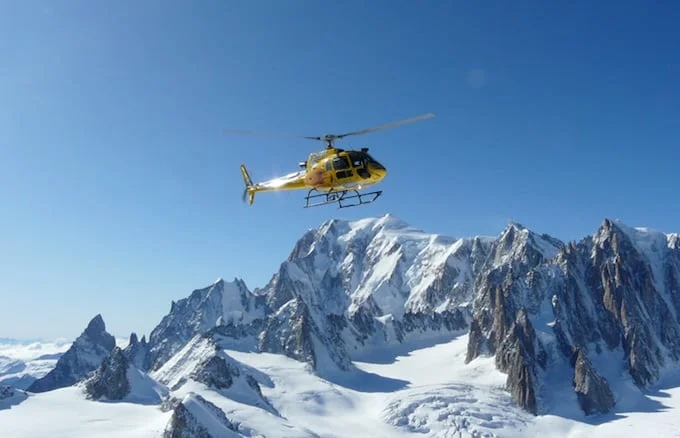 Chamonix ski holiday, Chamonix activities, heliskiing