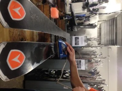 keep the iron moving for waxing your skis