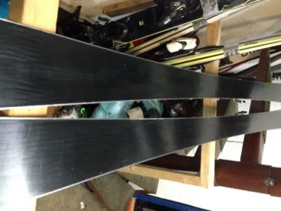 skis ready to ride