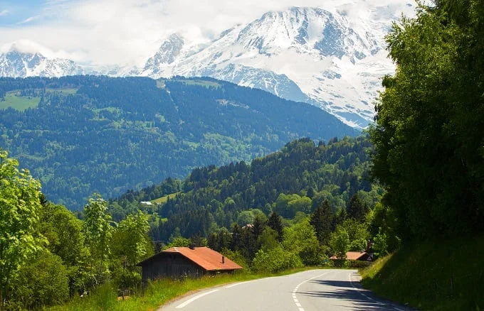 Driving to Chamonix