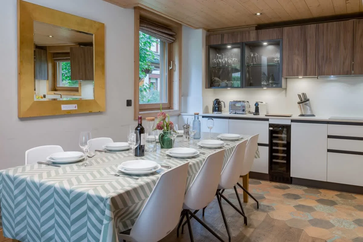 Large dining table for 8 people