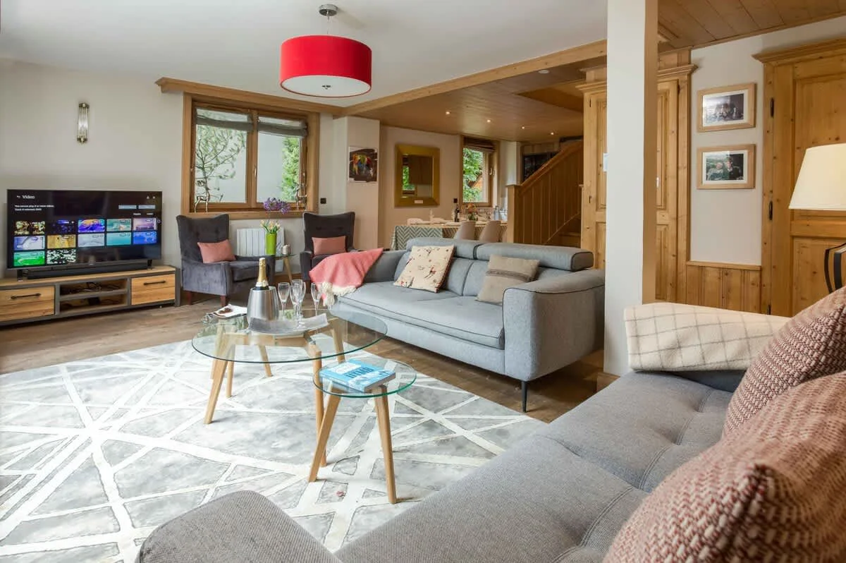 Chamois Apartment has a large cosy living area
