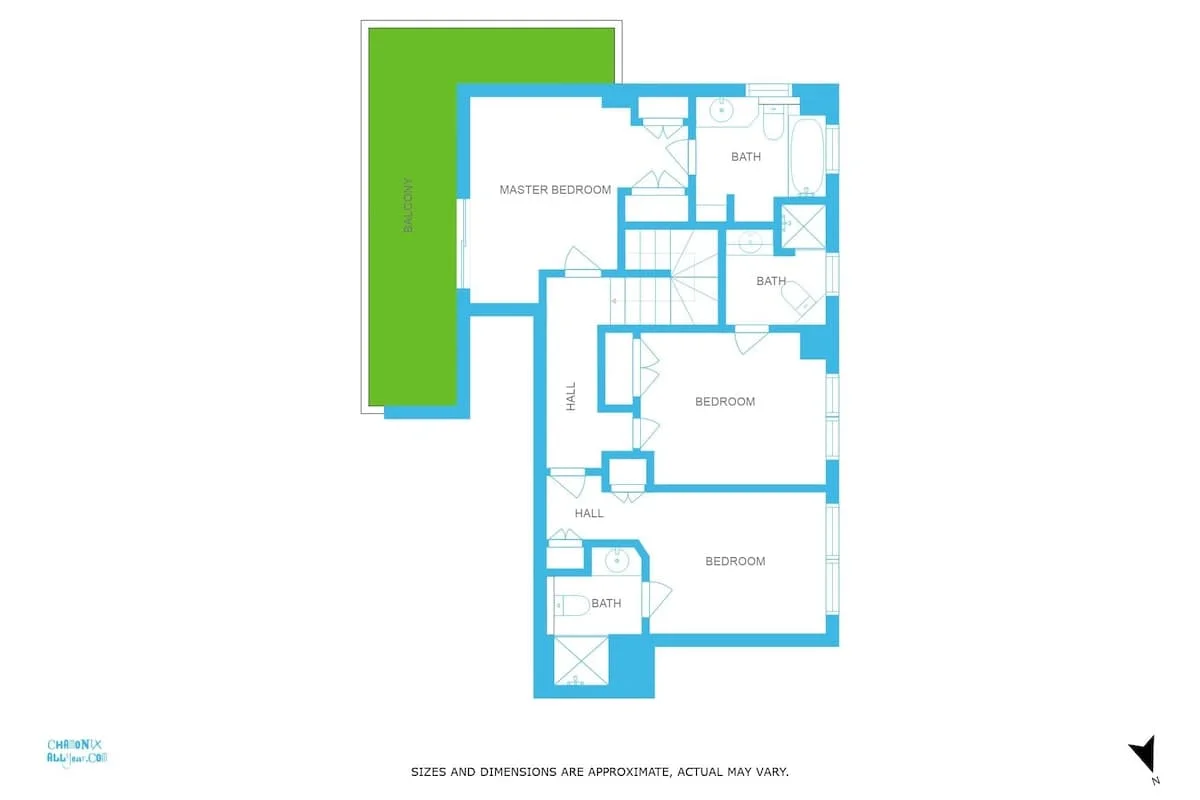 first floor plan - Chamois apartment