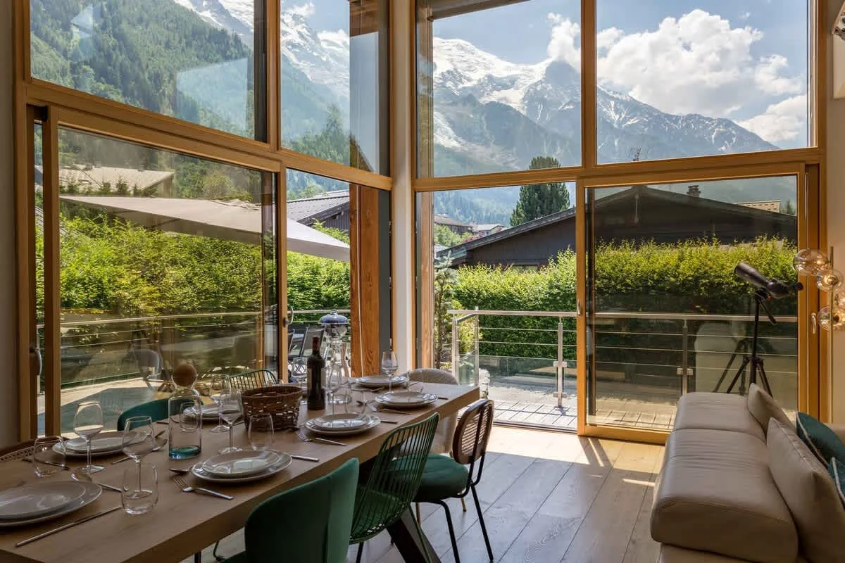Stunning mountain views from the living space