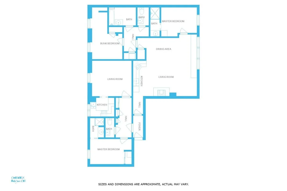 floorplan for Paradis 18 & 18b