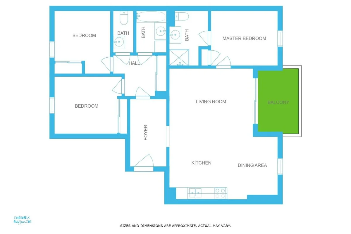 Le Paradis 24 Apartment floorplan