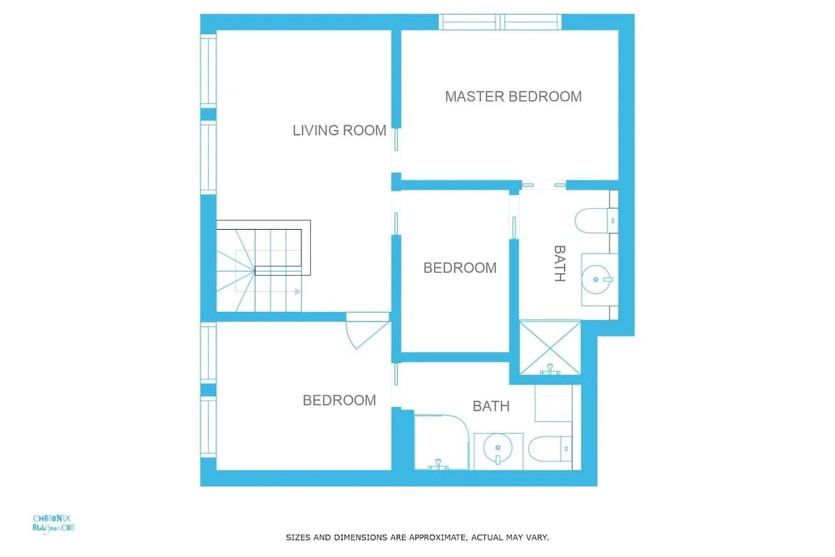 Rupicapra floorplan - upper floor