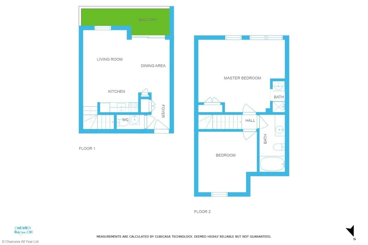 Les Sonnailles apartment floorplan