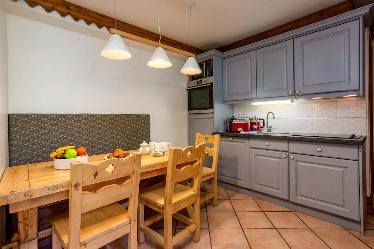 Kitchen and dining area