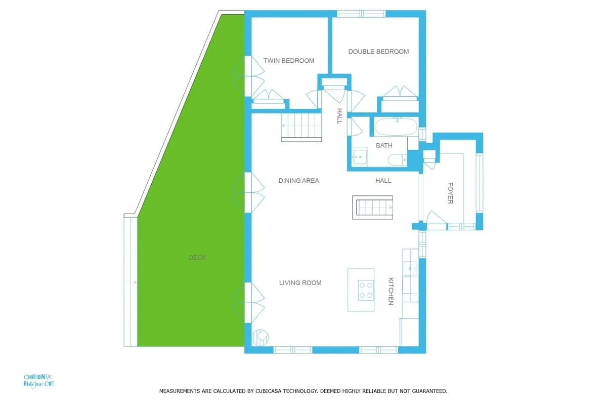 Chalet des Souchettes ground floorplan