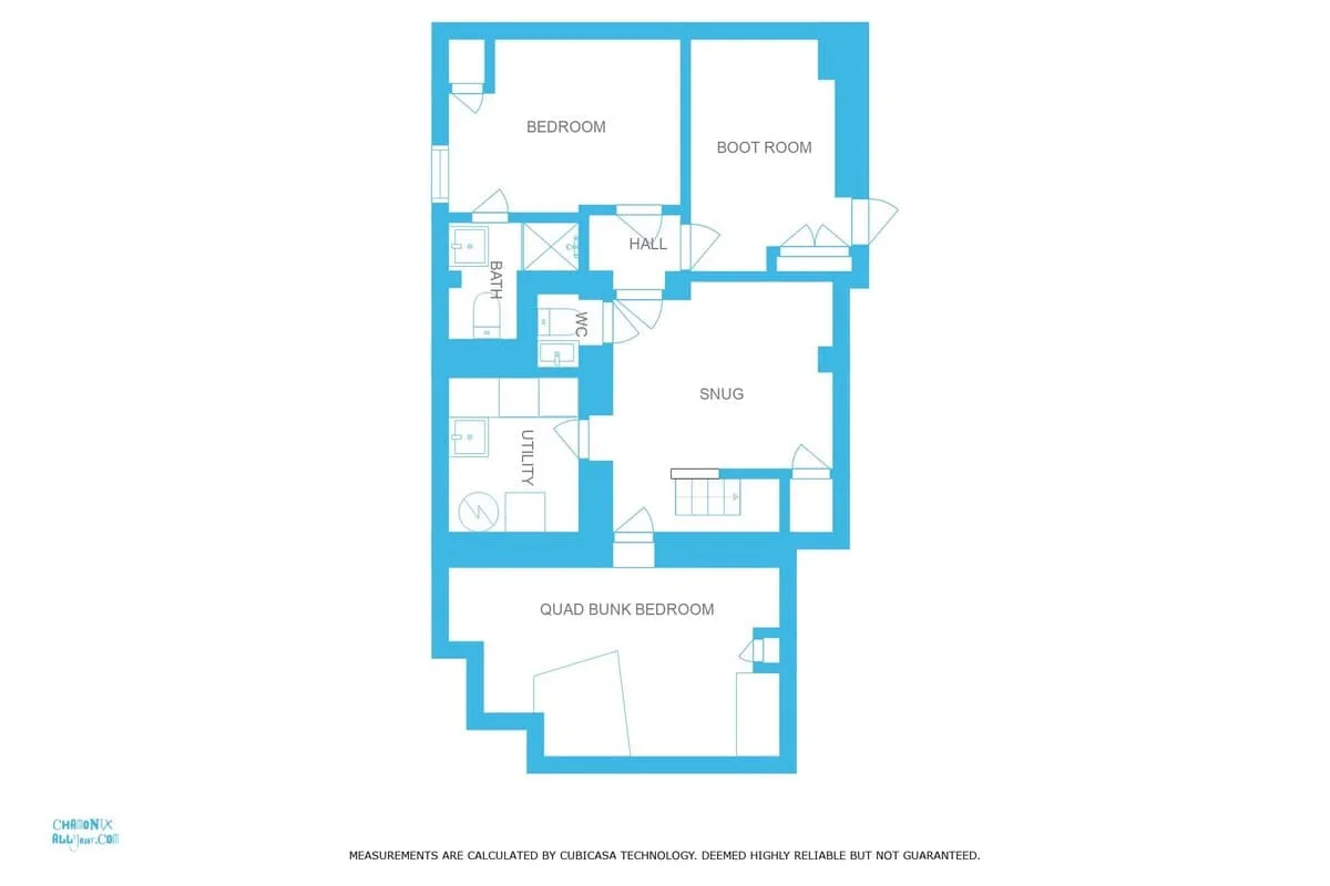 Chalet des Souchettes lower ground floorplan