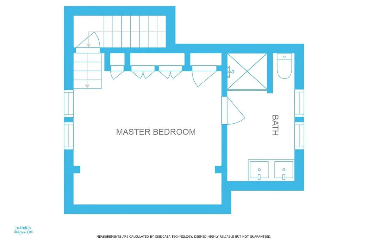 Chalet des Souchettes upper floorplan