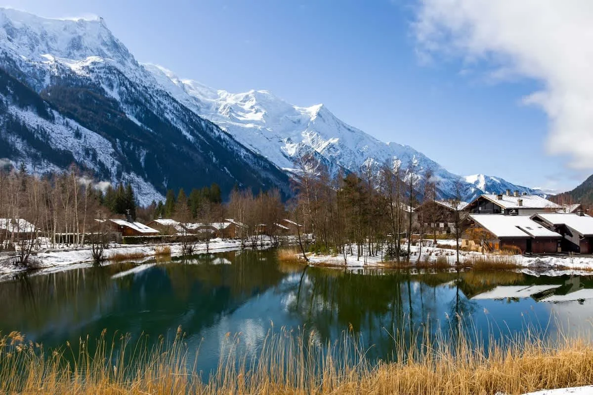 Mont Blanc views over the lake