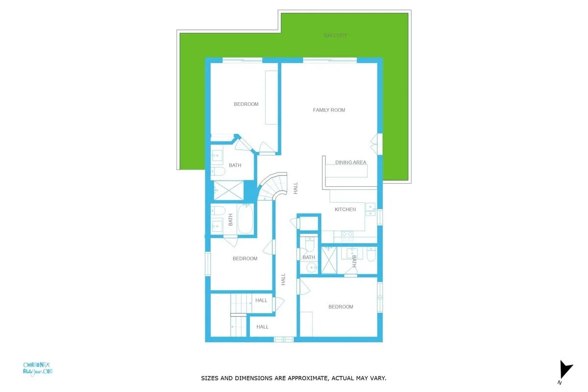 Chalet des Amis first floor plan