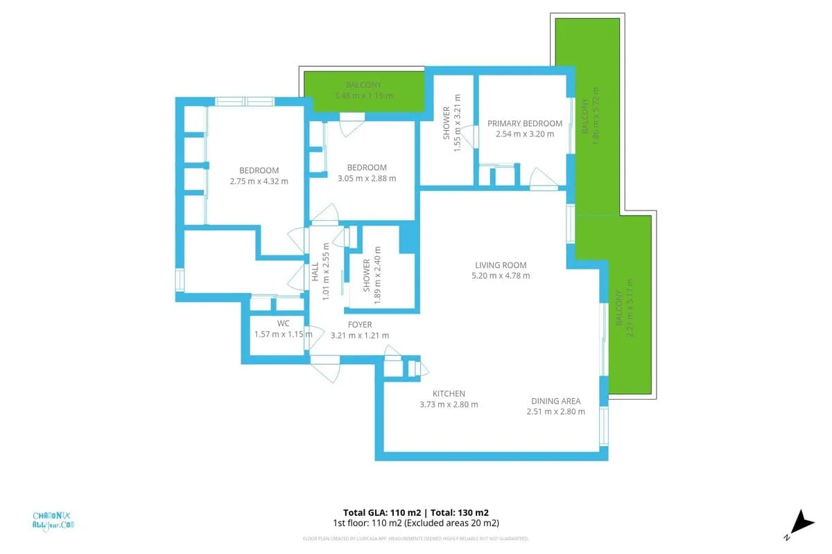 Coin des Drus apartment floorplan