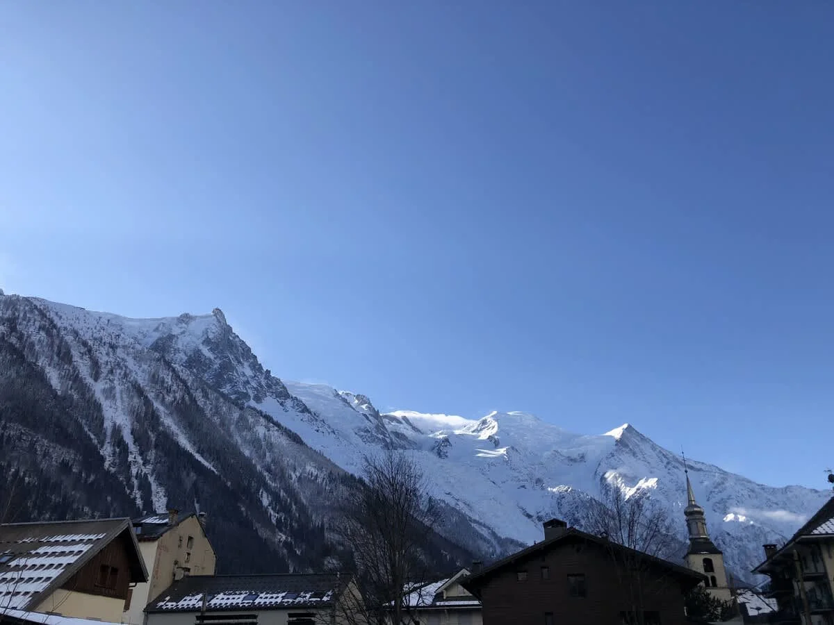 View of Mont Blanc from the apartment
