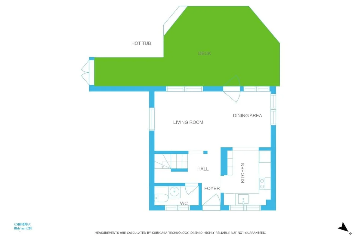 Chalet le Tremplin ground floorplan