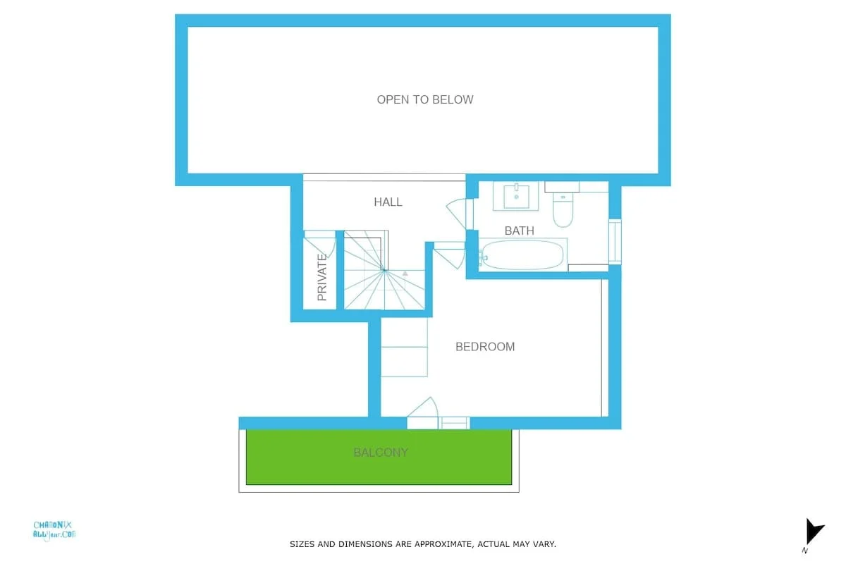 Upper floorplan