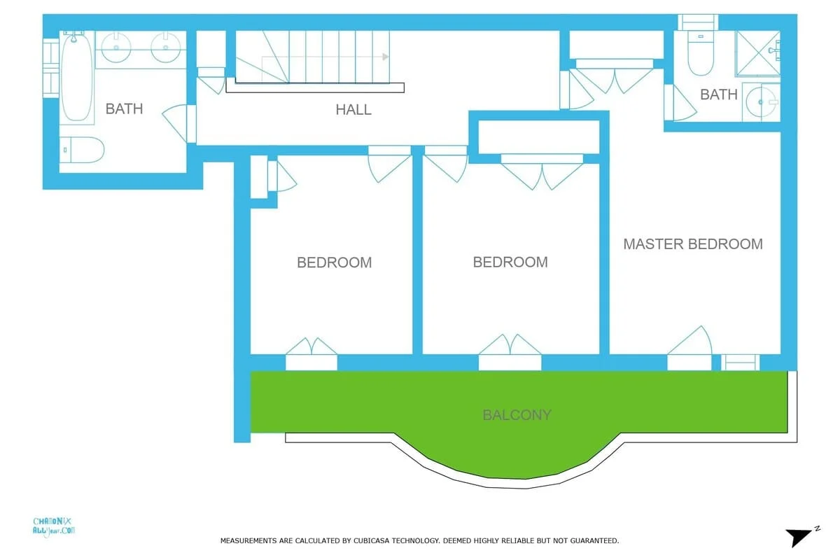 First floorplan Miremont Apartment