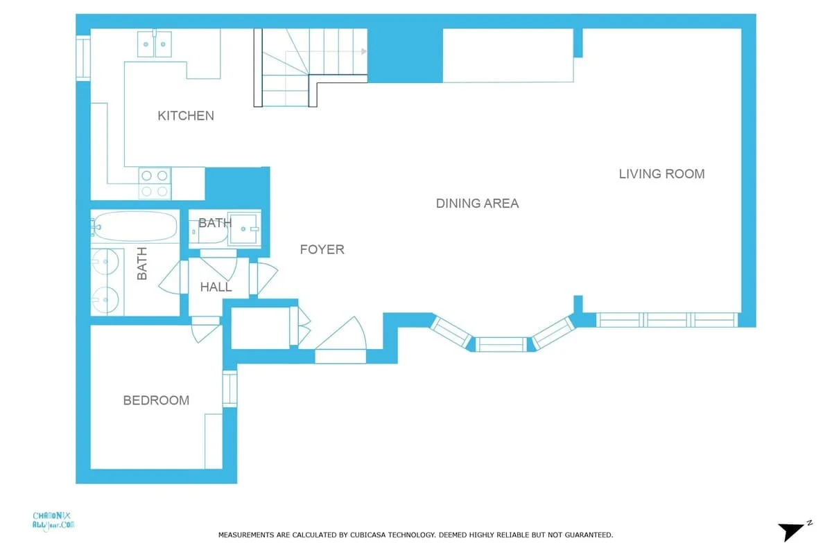 Ground floorplan Miremont Apartment