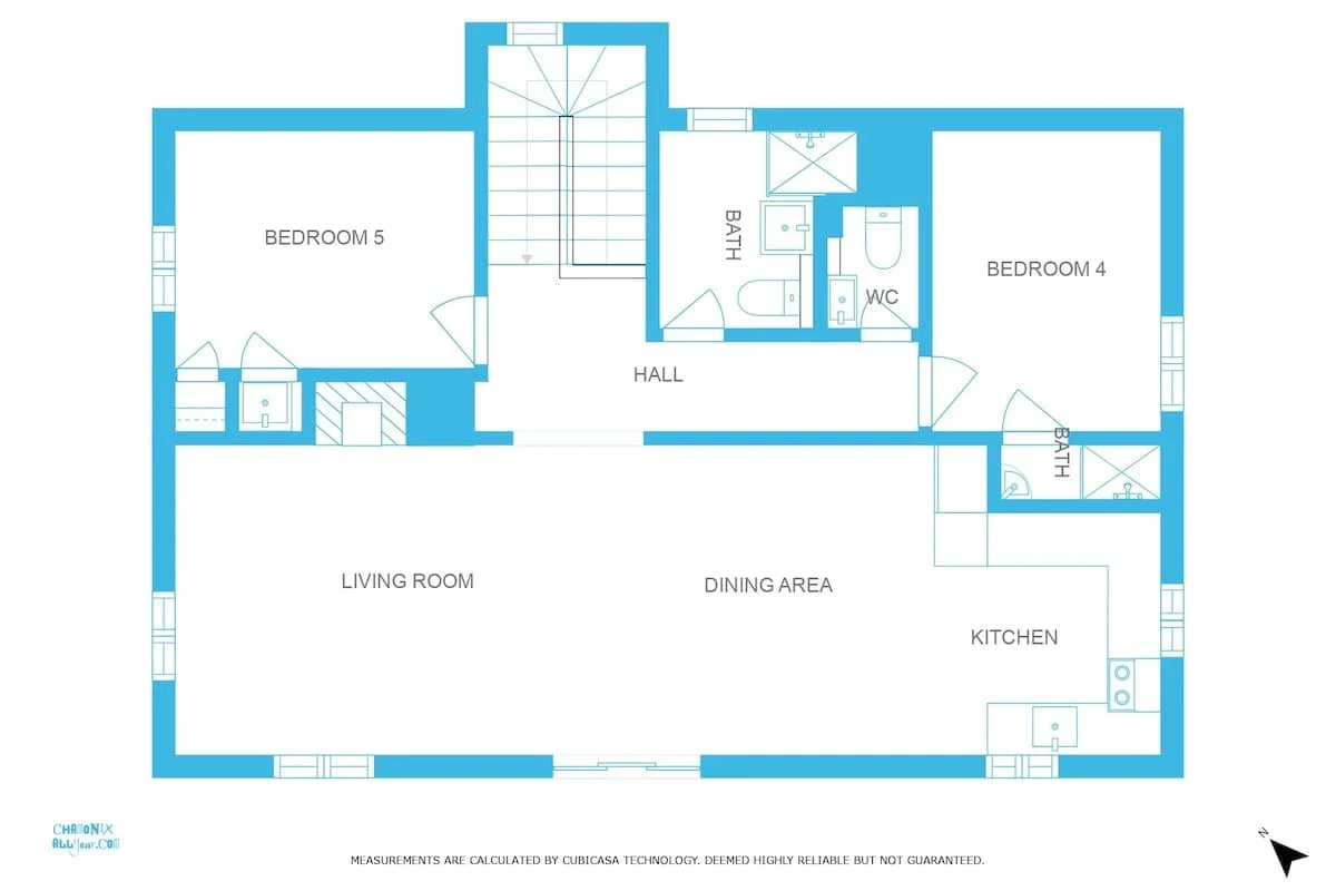 First floor plans for Chalet le Tricouni