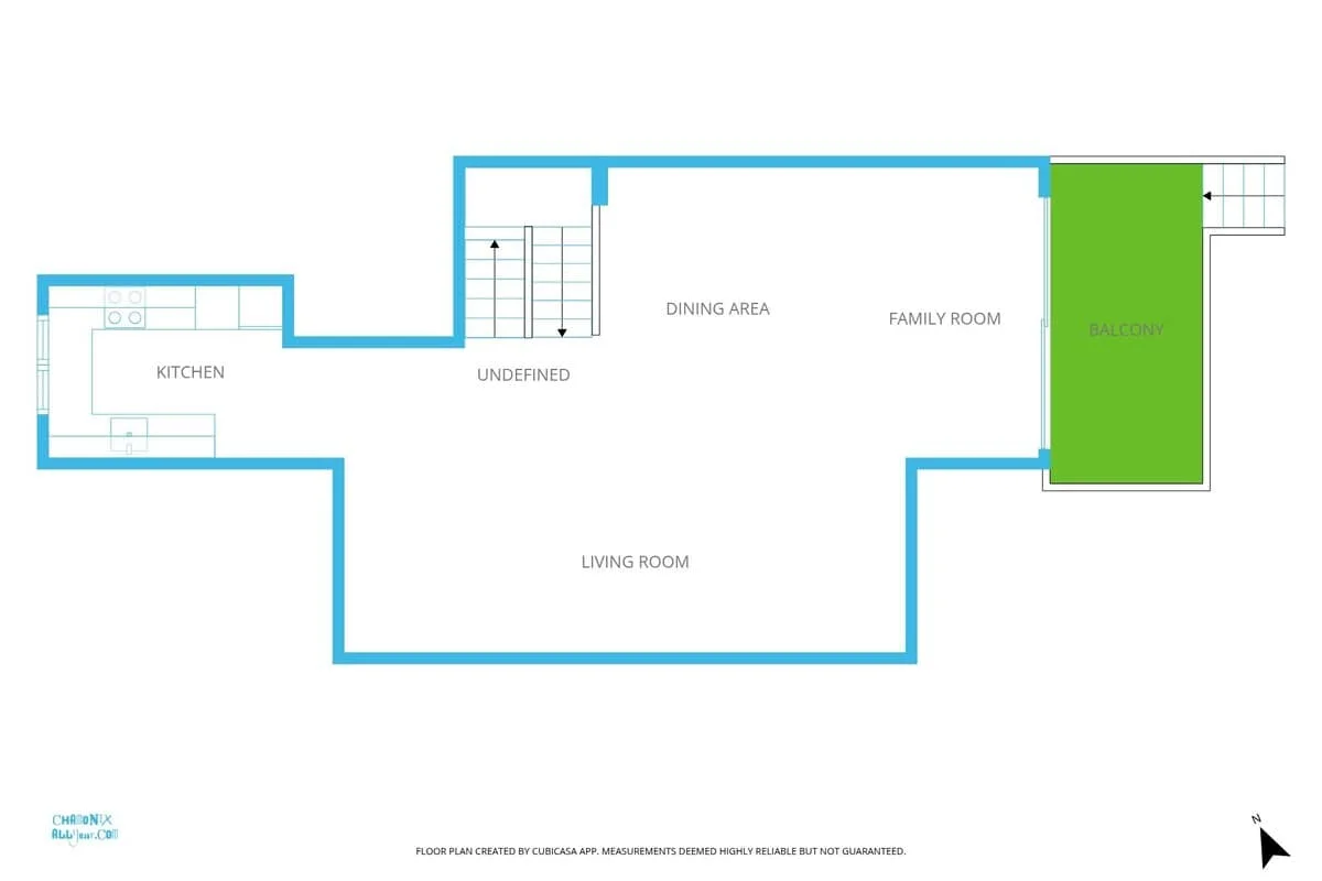 First floorplan Chalet du Cristal Blanc