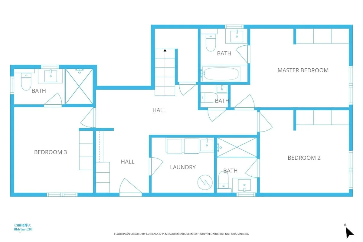 Ground floorplan Chalet du Cristal Blanc