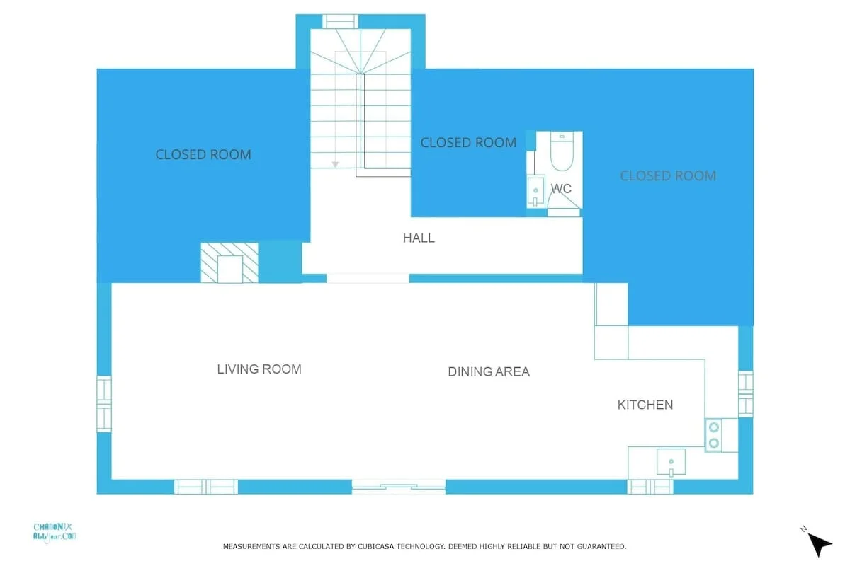 First floor - floorplan for Chalet le Petit Tricouni