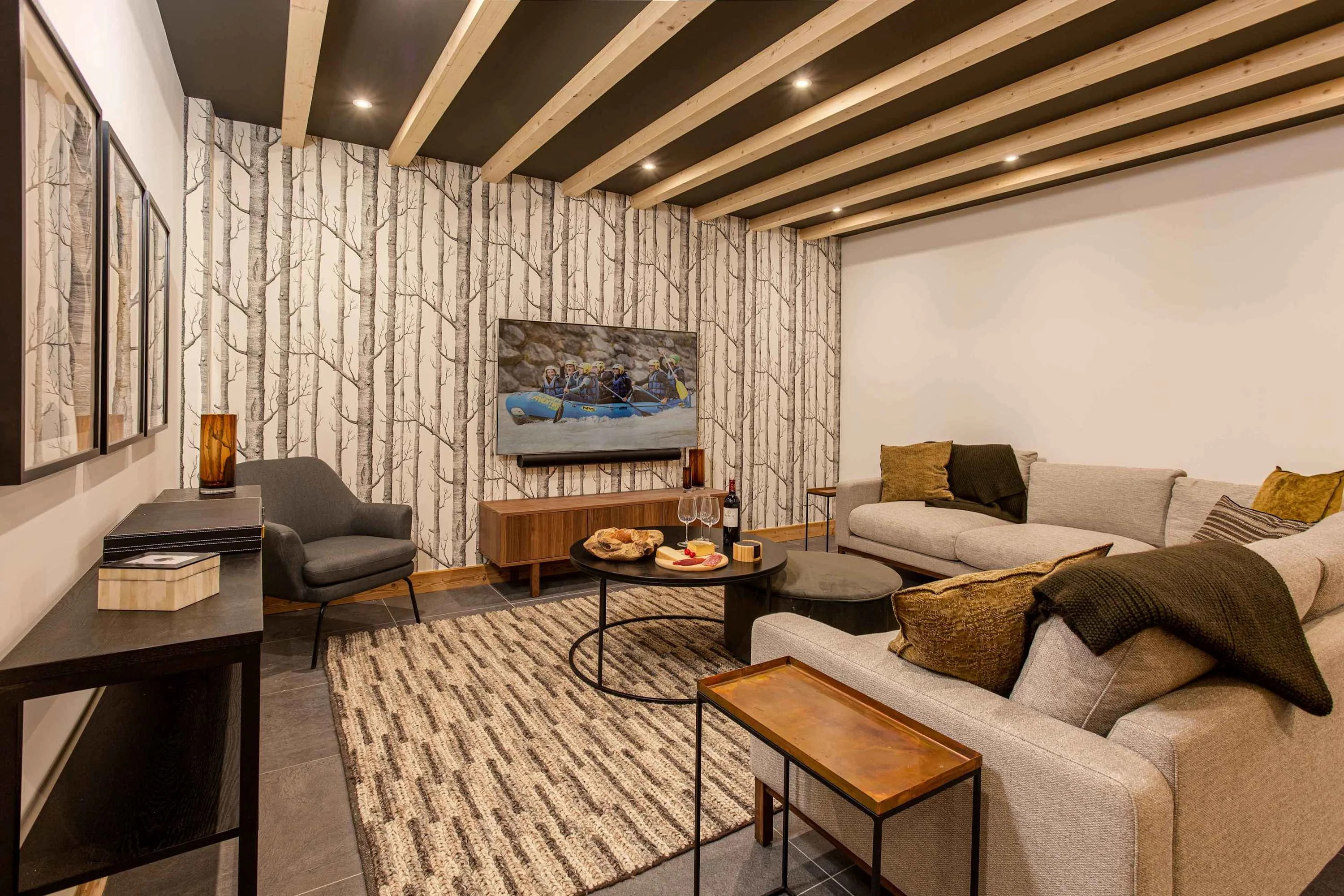 TV room with Smart TV
