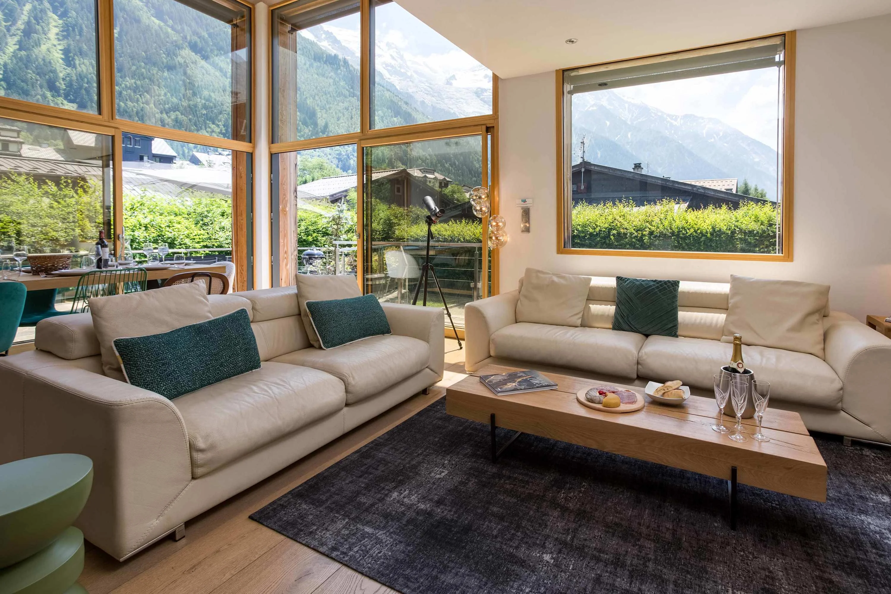 Comfortable sofas in the living room