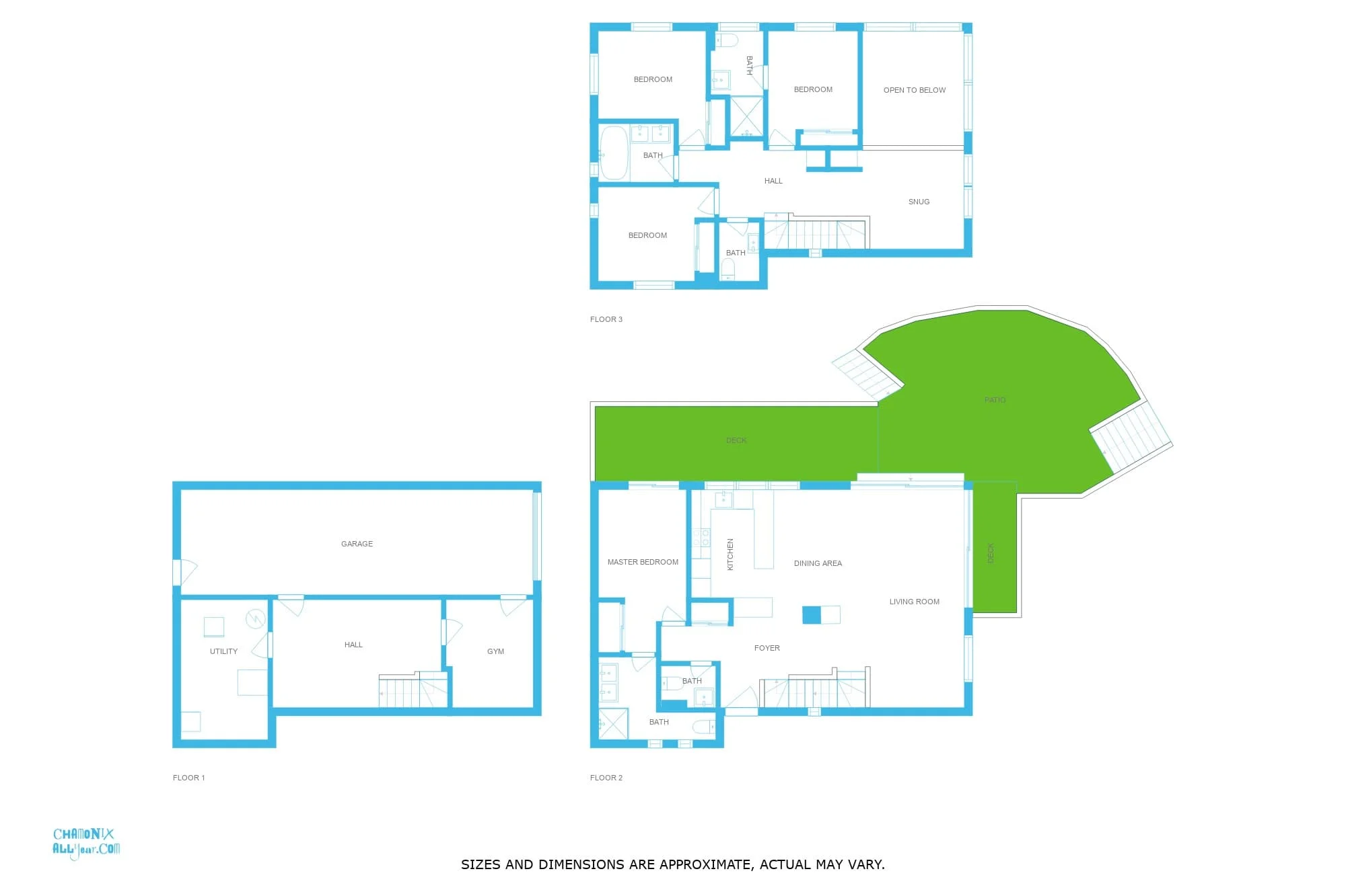 Chalet Couttet floorplan