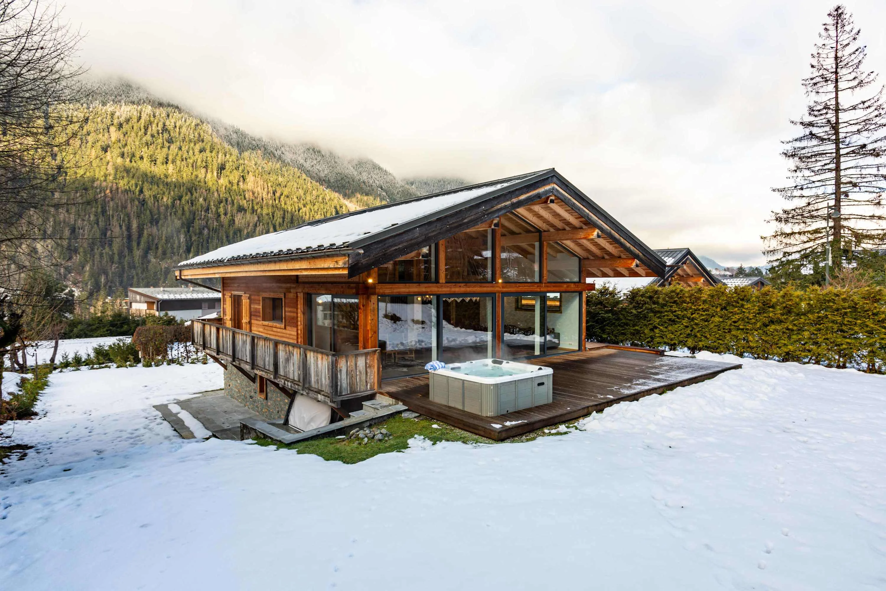 Chalet Gloribel in the snow