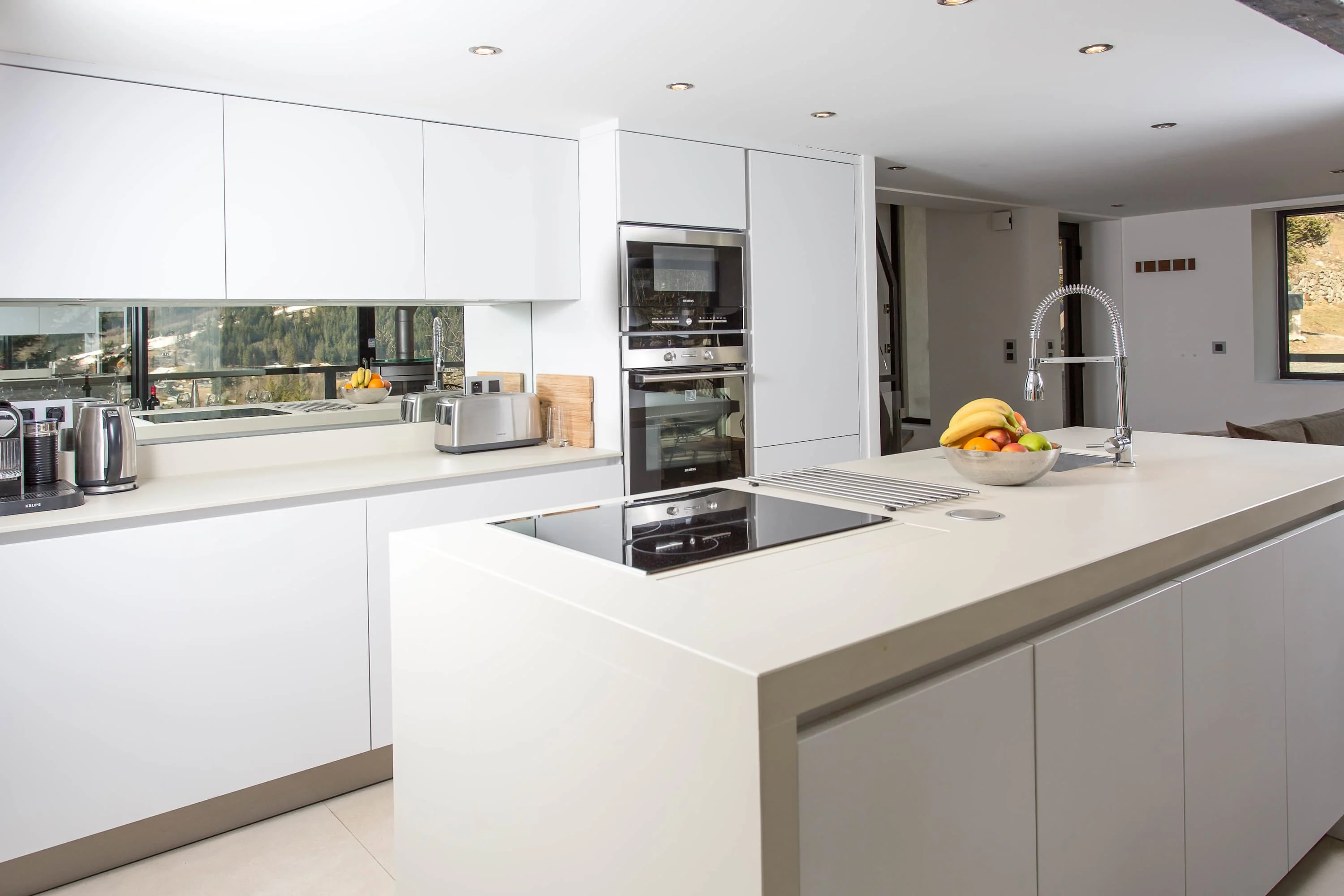 Modern open plan kitchen