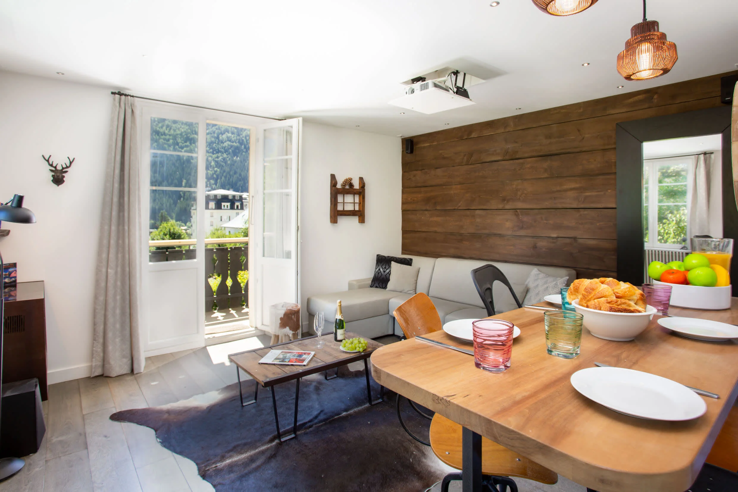 Lounge area with breakfast bar off the kitchen
