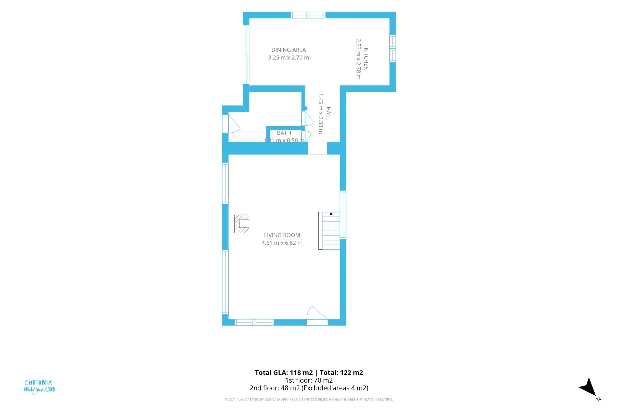 Chalet Martinique ground floor plan
