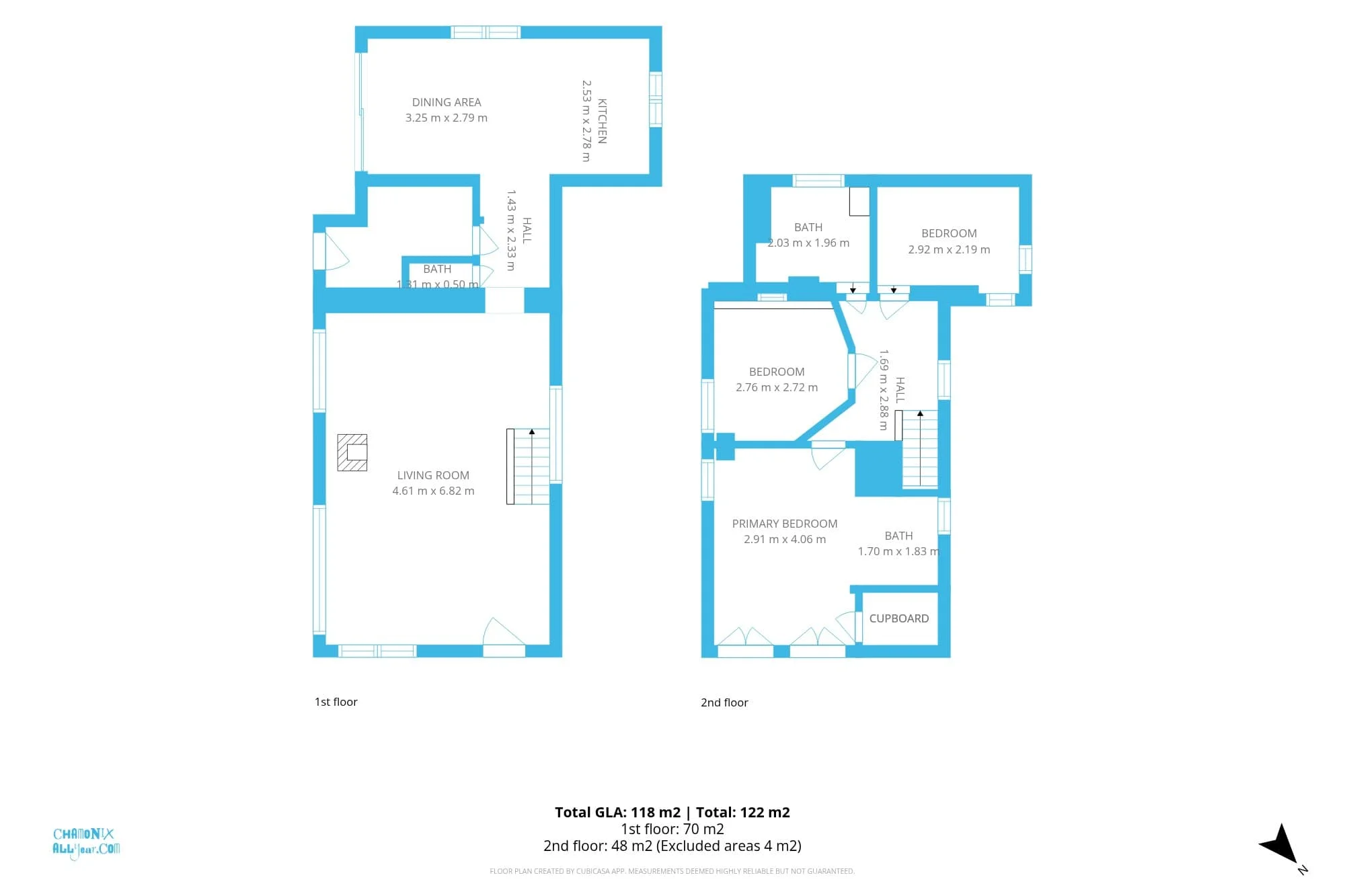 Chalet Martinique floorplan - scroll to end for detail