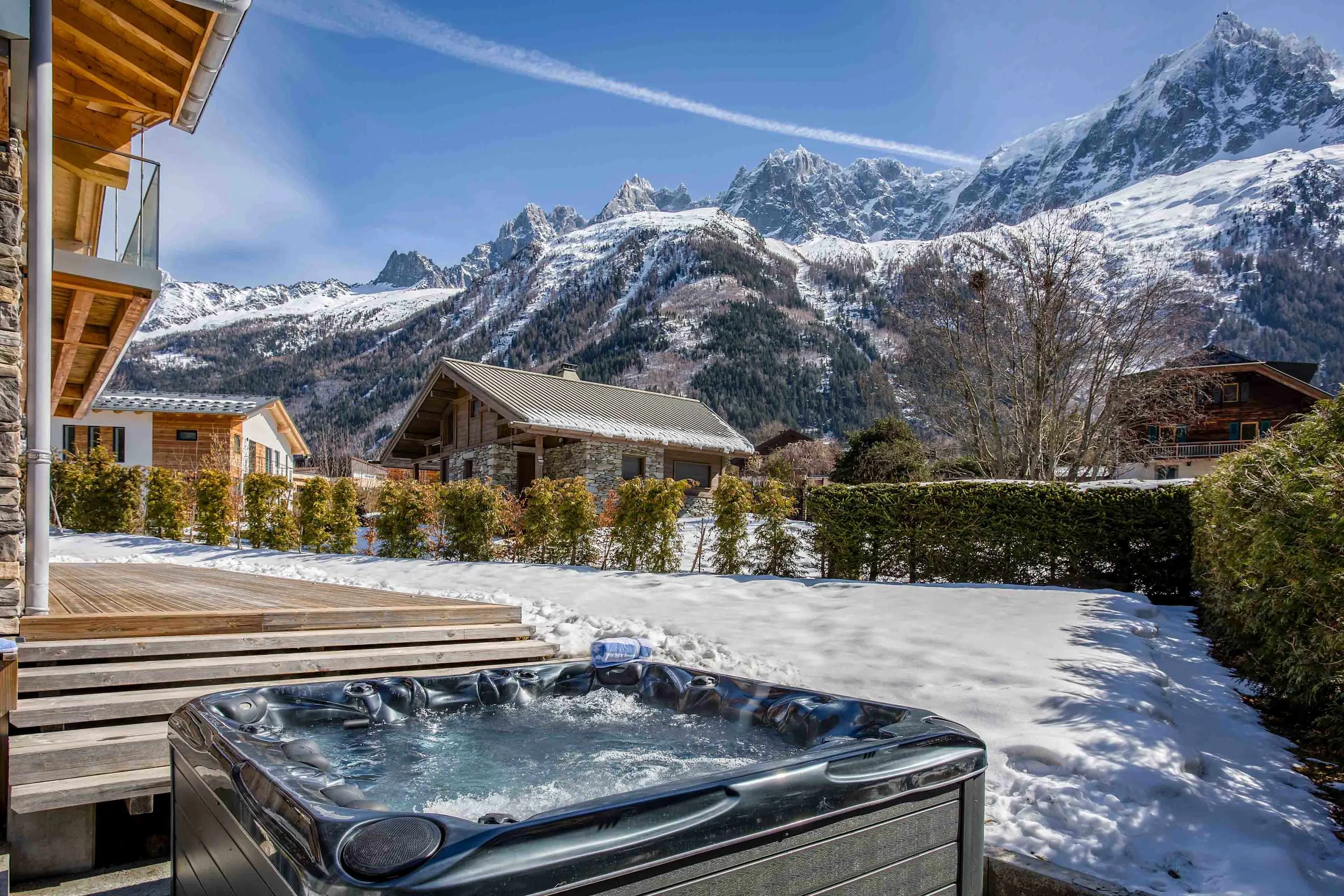 Stunning mountain views to enjoy from the hot tub
