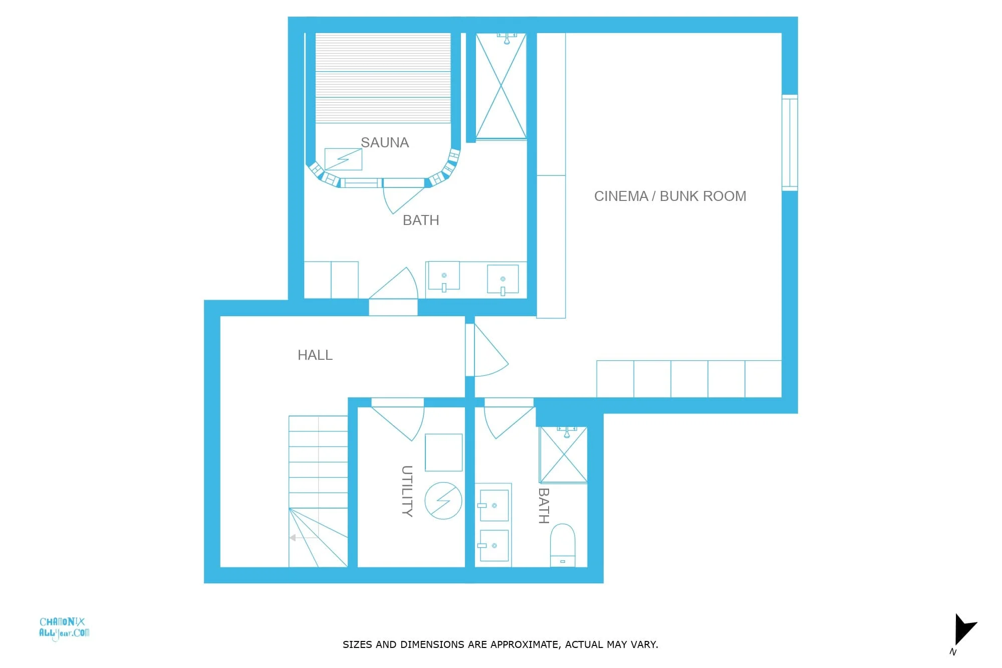 Lower ground floor plan