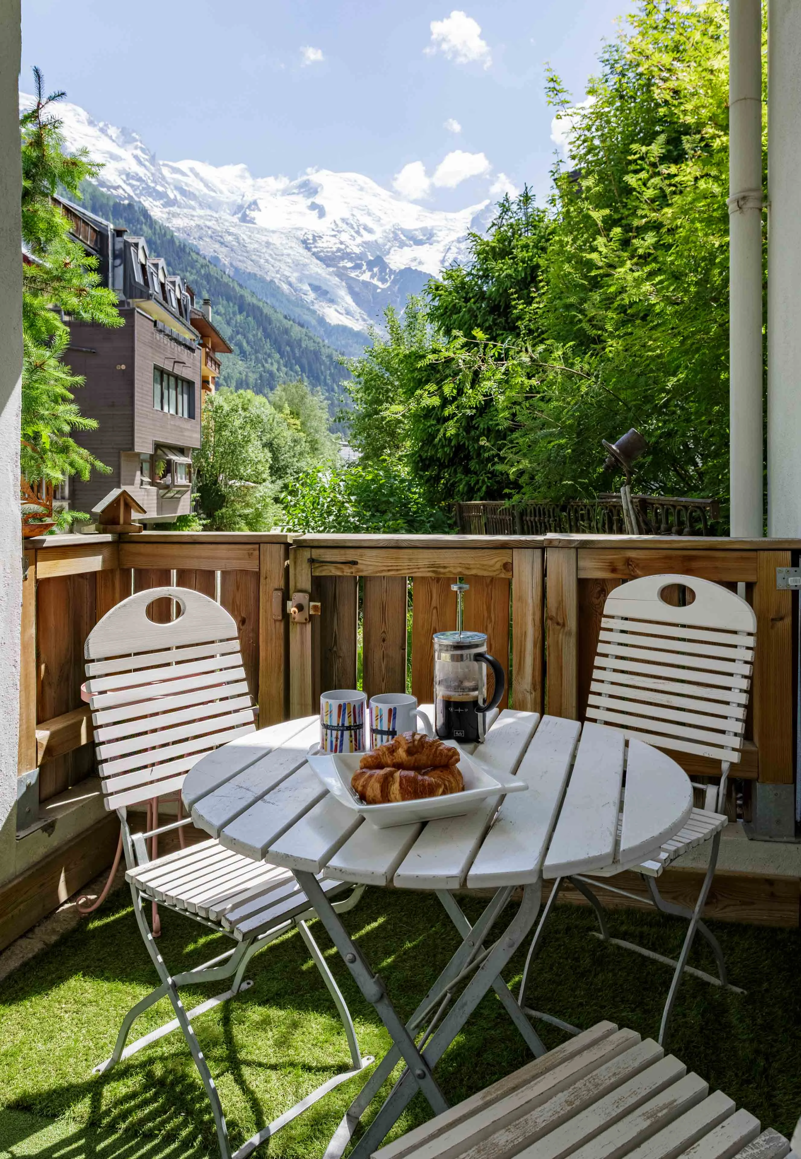 Balcony with Mont Blanc Views