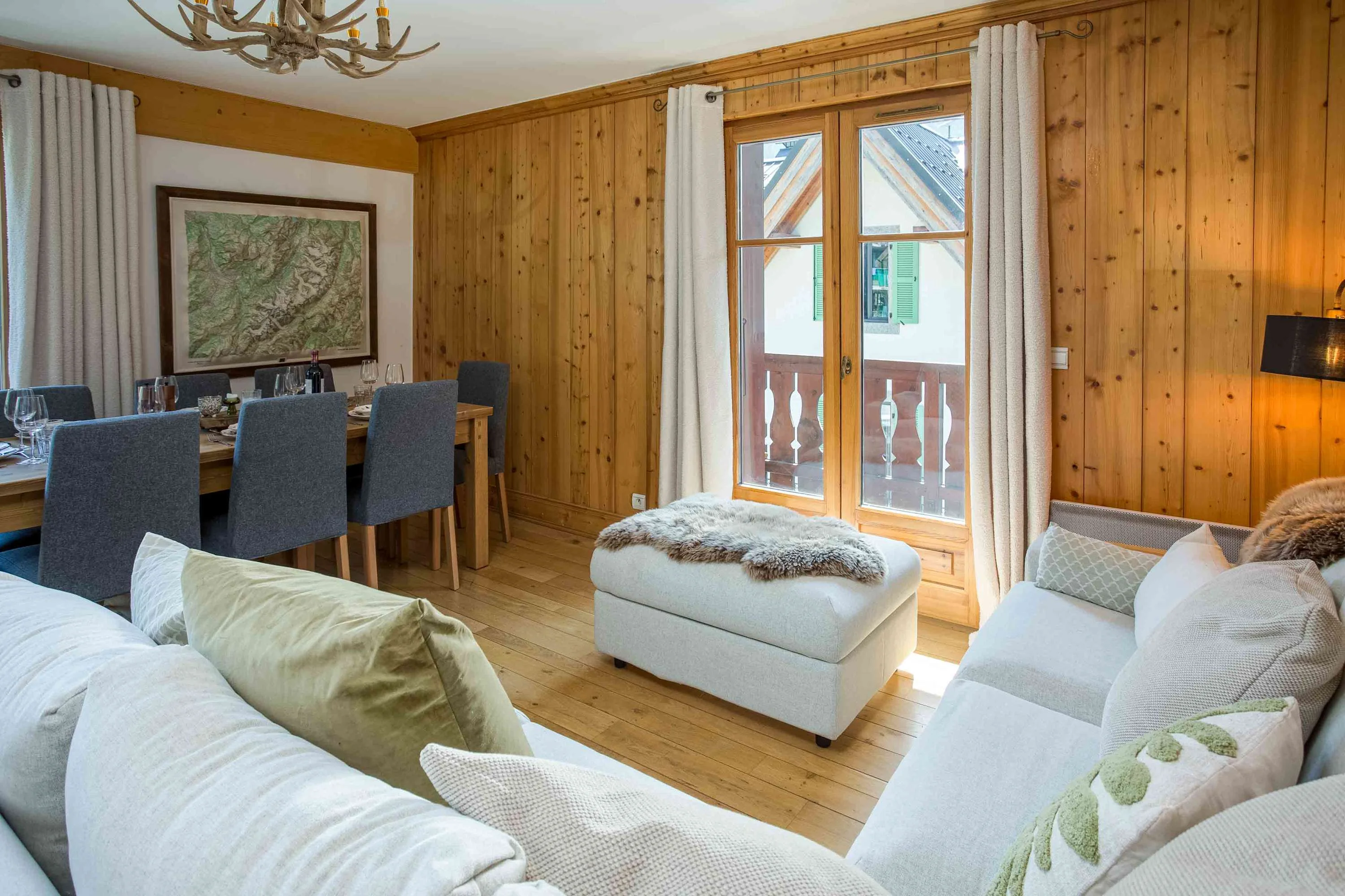 Living room with balcony
