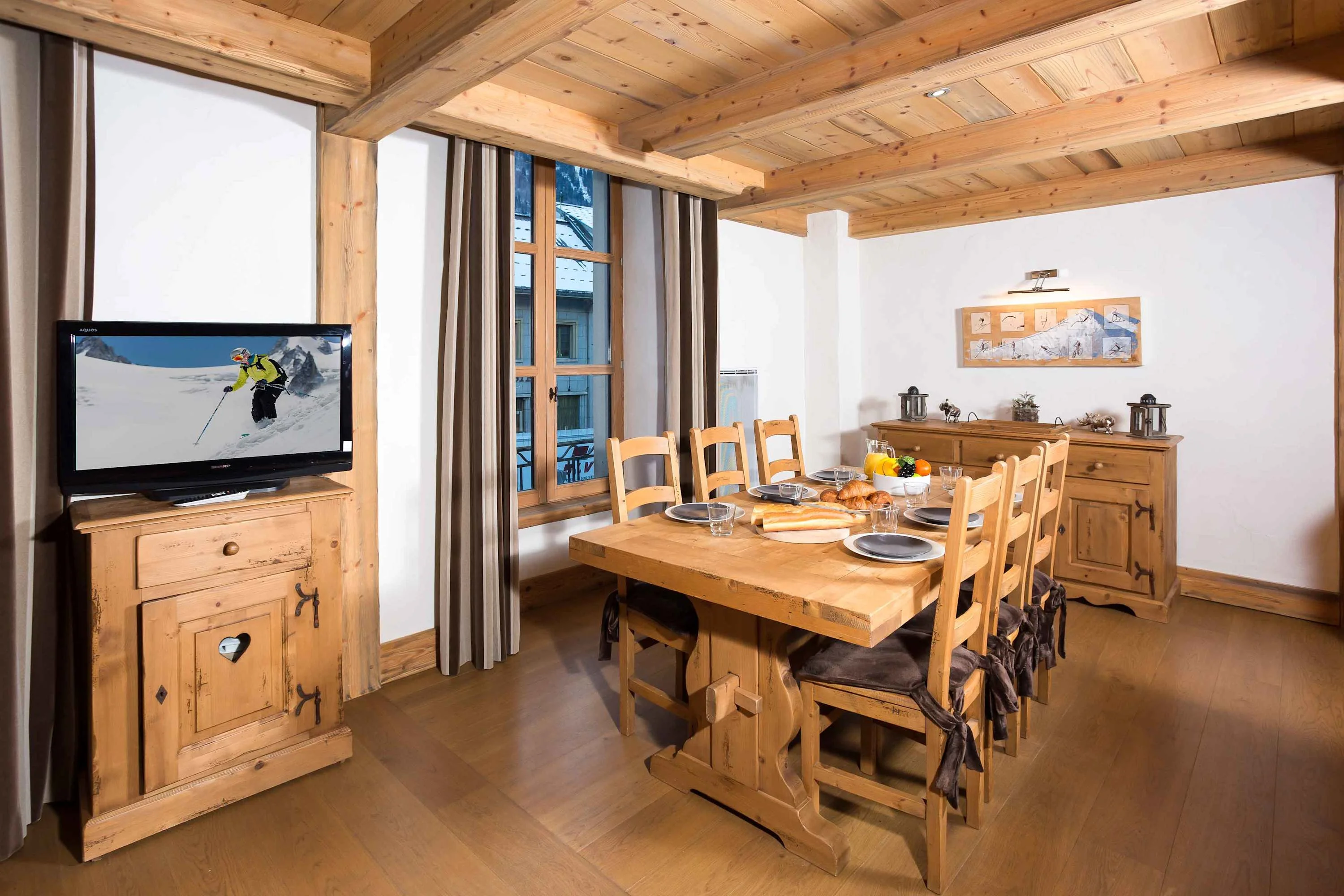 Large dining table