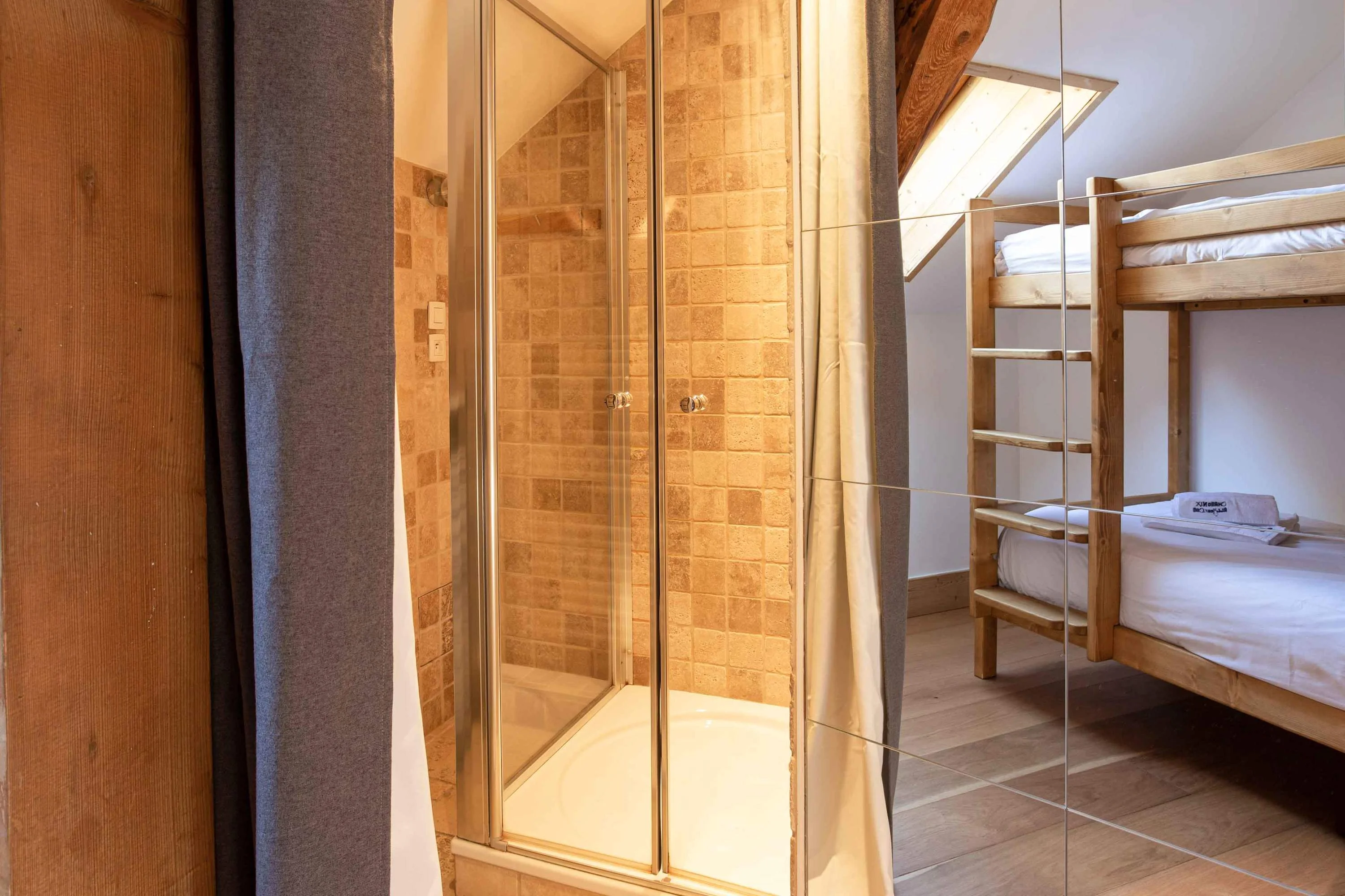 Ensuite shower off bunk bedroom
