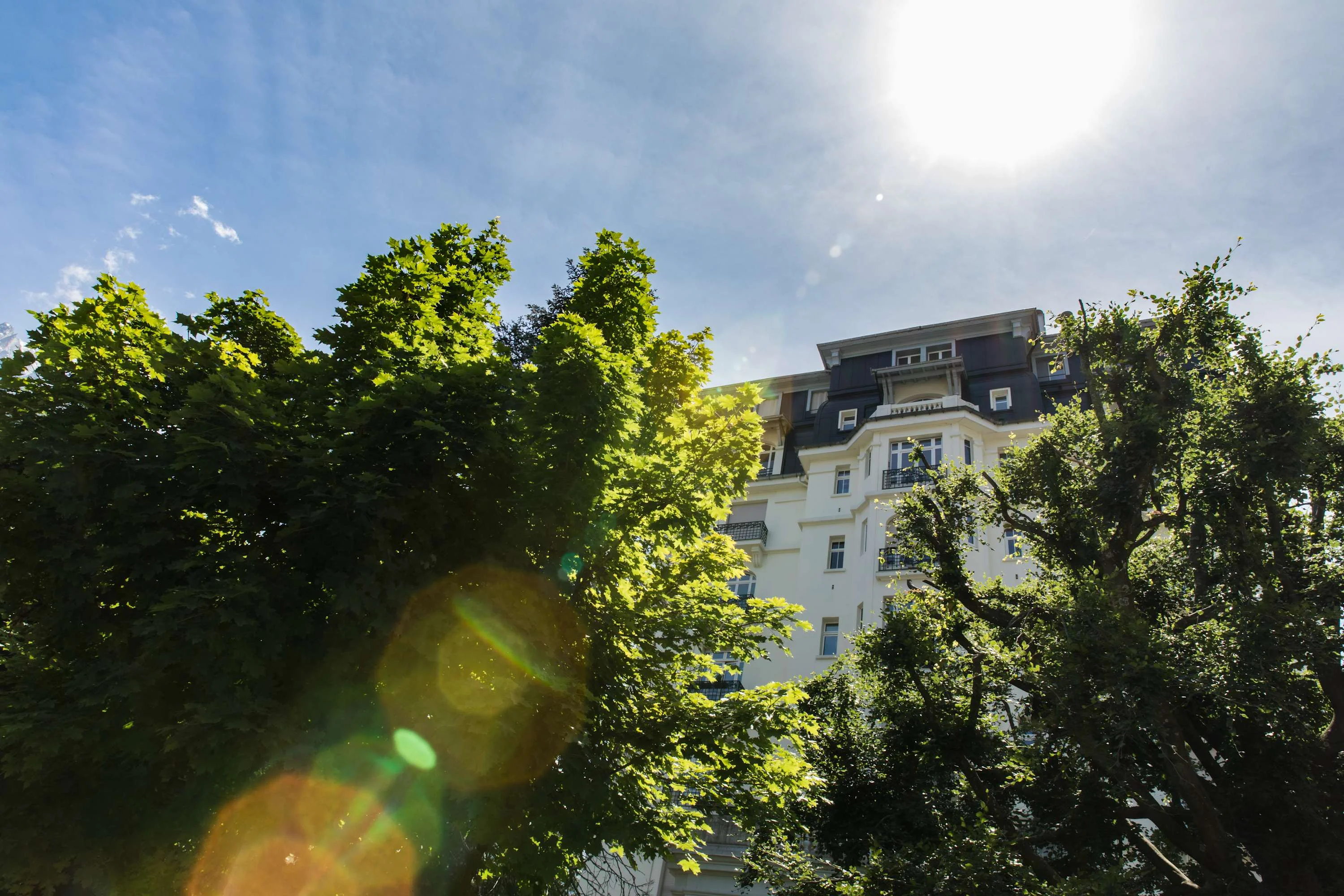 The historical Majestic building in Chamonix