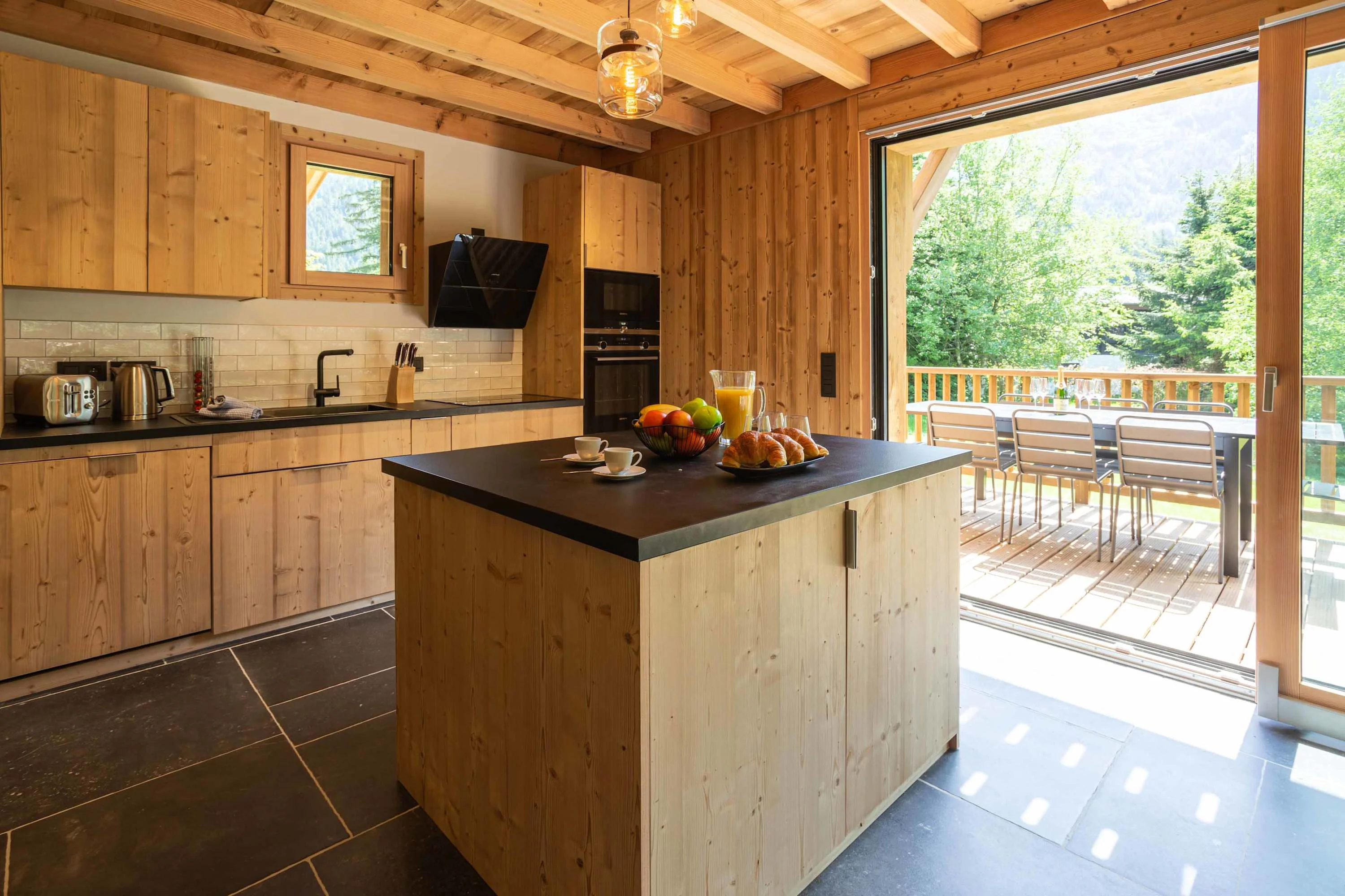Fully equipped kitchen for meals at home