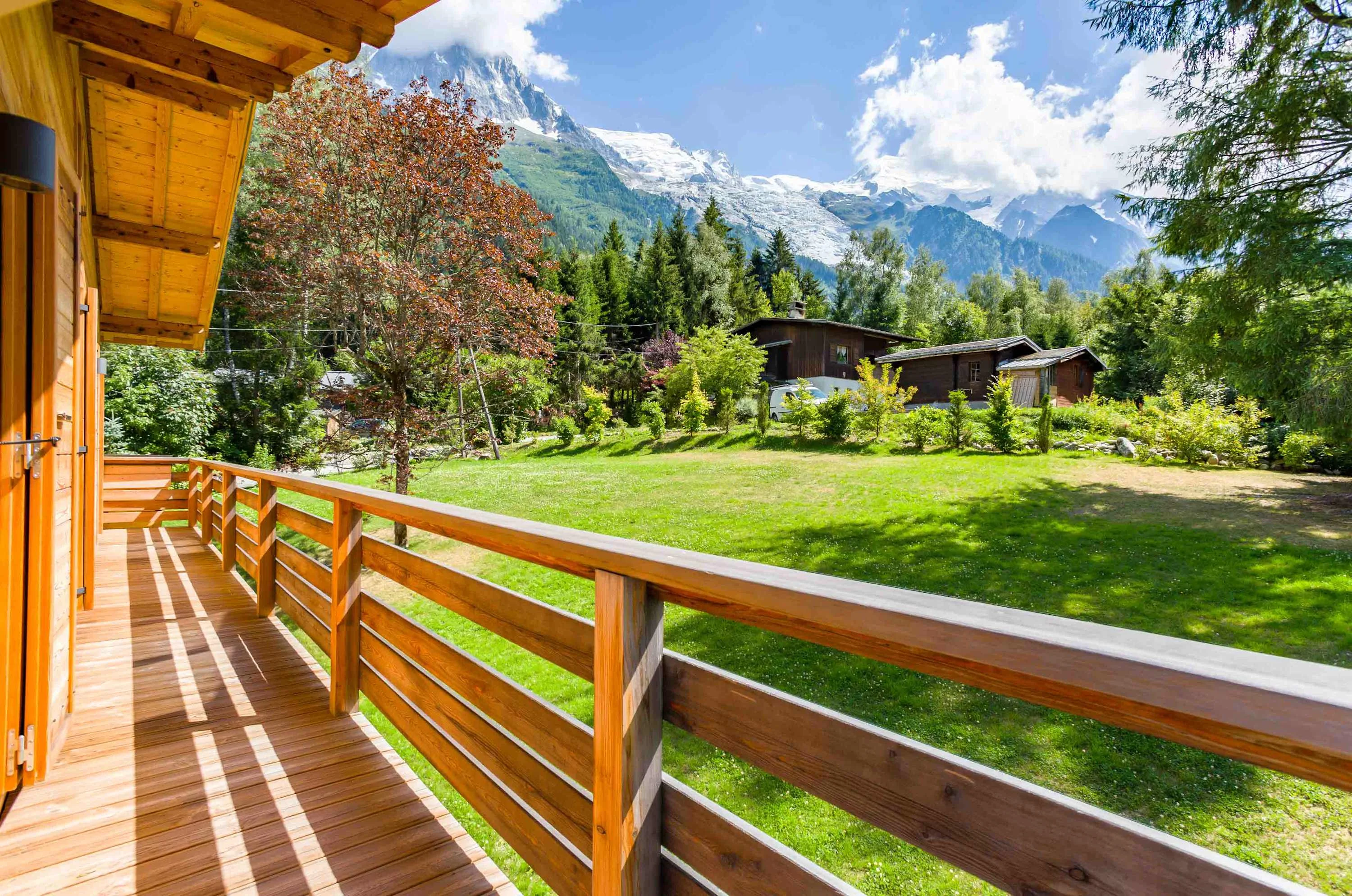 Stunning Mont Blanc views from the terrace